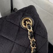 Chanel Mini Classic Flap Velvet Bag Size 17cm - 4