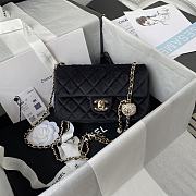 Chanel Classic Flap Velvet Bag Size 20x13x7cm - 1
