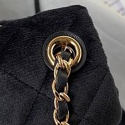 Chanel Classic Flap Velvet Bag Size 20x13x7cm - 6