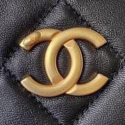 Chanel Shoulder Bag In Black Lambskin Leather AS2857 Size 16x12x6cm - 3