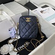 Chanel Shoulder Bag In Black Calfskin Leather AS2857 Size 16x12x6cm - 1