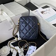 Chanel Shoulder Bag In Black Calfskin Leather AS2857 Size 16x12x6cm - 4
