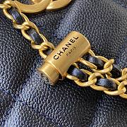Chanel Shoulder Bag In Black Calfskin Leather AS2857 Size 16x12x6cm - 3