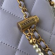Chanel Shoulder Bag In Light Purple Lambskin Leather AS2857  - 6