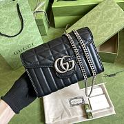 Gucci GG Marmont Matelassé Silver Chain 474575  - 1