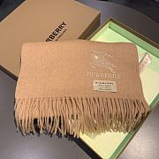 Burberry Scarves Embroidered-Logo Scarf  - 6
