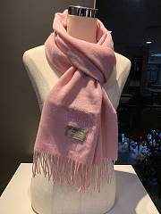 Burberry Scarves Embroidered-Logo Scarf In Pink  - 6