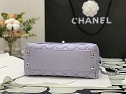 Chanel Coco Mini Handle Bag In Purple Size 23cm - 6