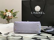 Chanel Coco Mini Handle Bag In Purple Hardware  - 3