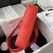 Chanel Classic Handbag In Red AS2842  - 6