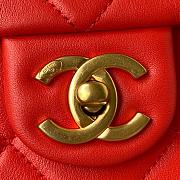 Chanel Classic Handbag In Red AS2842  - 3