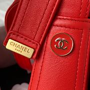 Chanel Classic Handbag In Red AS2842  - 2