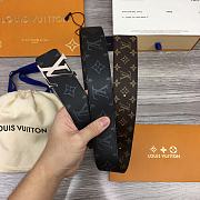 Louis Vuitton Monogram Belt 2 Sides Silver Hardware - 4
