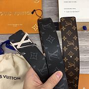 Louis Vuitton Monogram Belt 2 Sides Silver Hardware - 6