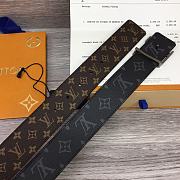 Louis Vuitton Monogram Belt 2 Sides Black Hardware - 3