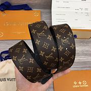 Louis Vuitton Monogram Belt 2 Sides Black Hardware - 4