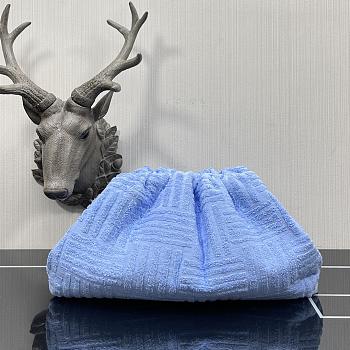 Fendi Cloud Pouch In Blue Size 40x18x18cm