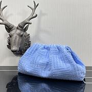 Fendi Cloud Pouch In Blue Size 40x18x18cm - 2