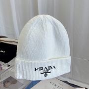 Re-Nylon Gabardine And Wool Cap In White - 1