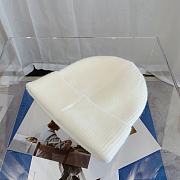 Re-Nylon Gabardine And Wool Cap In White - 3