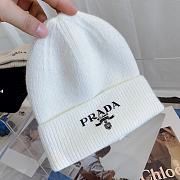 Re-Nylon Gabardine And Wool Cap In White - 2