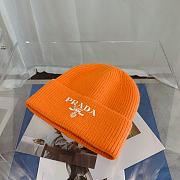 Re-Nylon Gabardine And Wool Cap In Orange - 5