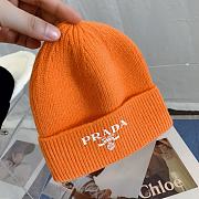 Re-Nylon Gabardine And Wool Cap In Orange - 2