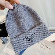 Re-Nylon Gabardine And Wool Cap In Grey - 6