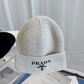 Re-Nylon Gabardine And Wool Cap In Beige