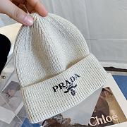 Re-Nylon Gabardine And Wool Cap In Beige - 2