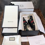 Gucci Wmns Ace Embroidered ‘Bee’ Shoses In Black - 2