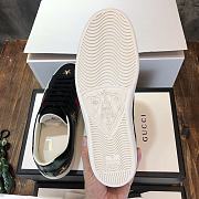Gucci Wmns Ace Embroidered ‘Bee’ Shoses In Black - 3