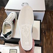 Gucci Wmns Ace Embroidered ‘Bee’ Shoses In Black - 4
