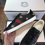Gucci Wmns Ace Embroidered ‘Bee’ Shoses In Black - 5