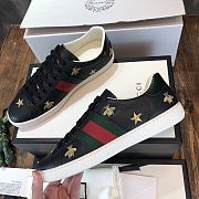 Gucci Wmns Ace Embroidered ‘Bee’ Shoses In Black - 6