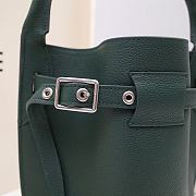 Celine Women Big Bag Nano Bucket in Khaki Smooth Calfskin Size 21x15x15cm - 4