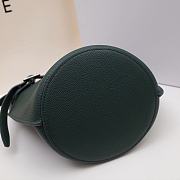 Celine Women Big Bag Nano Bucket in Khaki Smooth Calfskin Size 21x15x15cm - 2