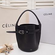 Celine Women Big Bag Nano Bucket in Black Smooth Calfskin Size 21x15x15cm - 1