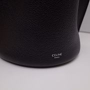 Celine Women Big Bag Nano Bucket in Black Smooth Calfskin Size 21x15x15cm - 3