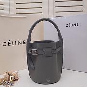 Celine Women Big Bag Nano Bucket in Grey Smooth Calfskin  - 1