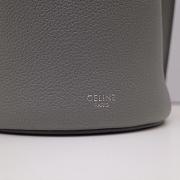Celine Women Big Bag Nano Bucket in Grey Smooth Calfskin  - 3