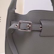 Celine Women Big Bag Nano Bucket in Grey Smooth Calfskin  - 2