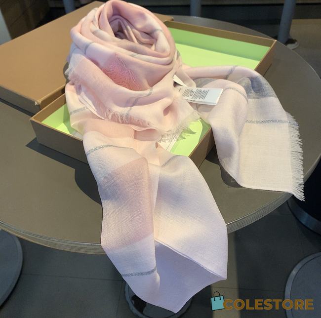 Burberry Scarves Pink Fabric - 1