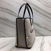 Givenchy Bond Mini Black Leather-Trimmed Studded Canvas Tote - 2
