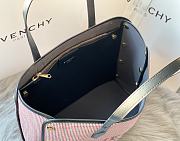 Givenchy Bond Pink Shopper Houndstooth Canvas Medium Tote - 6