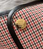 Givenchy Bond Pink Shopper Houndstooth Canvas Medium Tote - 2