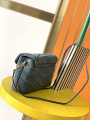 YSL Lou Lou Blue Nim Velvet Bag 630951  - 4