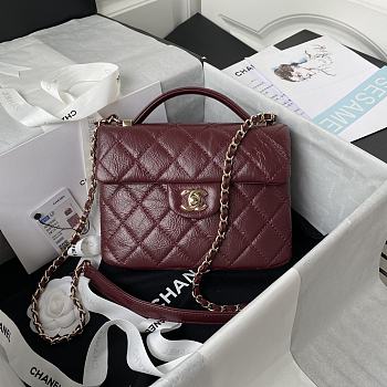 Chanel Reissue 21k In Red AS2892 Size 20X15X6.5cm
