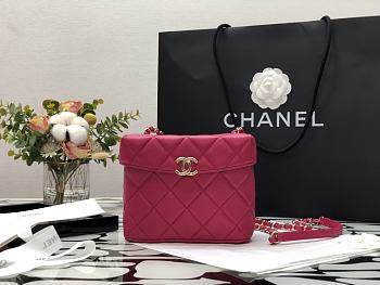 Chanel Small Box Bag In Rose AS2877 