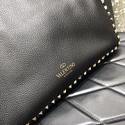 Valentino Garavani Rockstud Tote Bag In Brown - 3